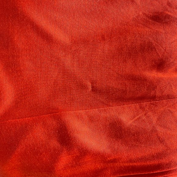 Juicy Couture Silk 3/4 Sleeve Pumpkin Spice Fall Maxi Dress with High Slit - Picture 10 of 12